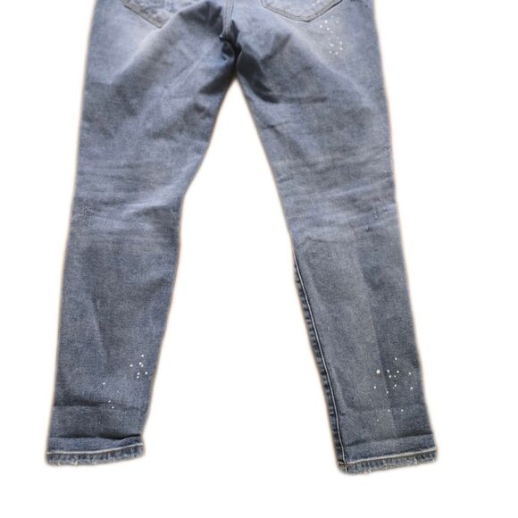 Kancan Raw Hem Estilo Destroyed Paint Splatter Skinny Jeans Size 26 Wome… - Picture 3 of 7